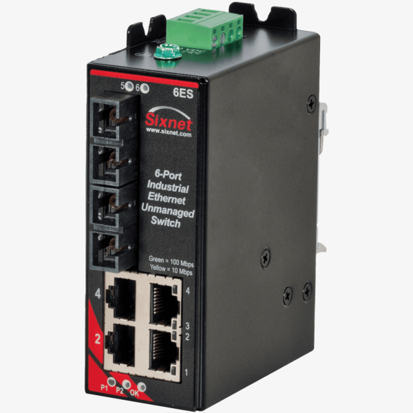Sixnet SLX-6ES-5SC Unmanaged 6-port Industrial Ethernet Switch