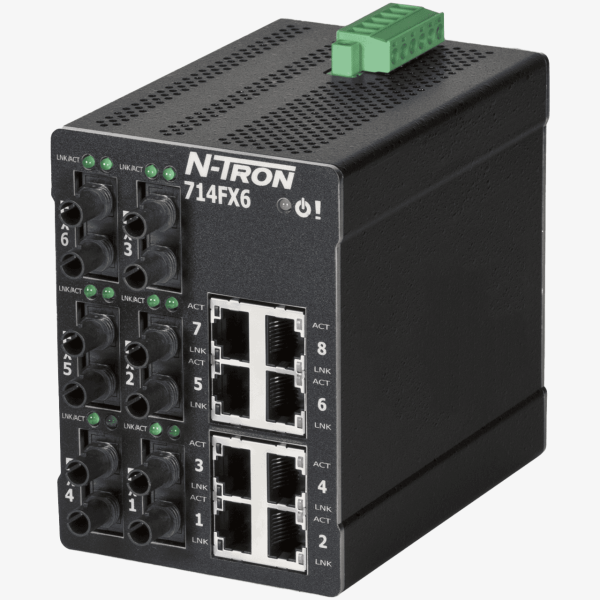 N -Tron 714FX6-ST Managed 14-port Industrial Ethernet Switch